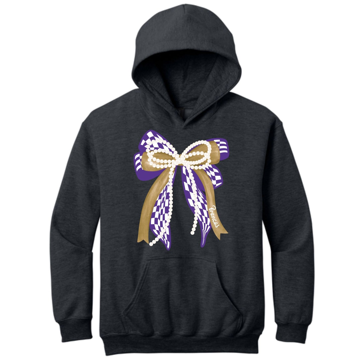 Youth Broncos Bow Hoodie