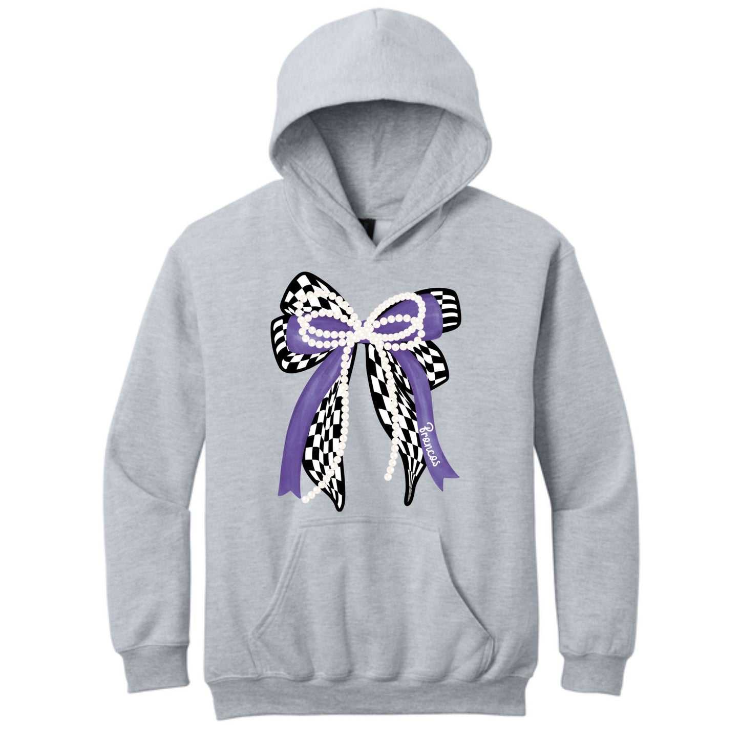 Youth Broncos Bow Hoodie