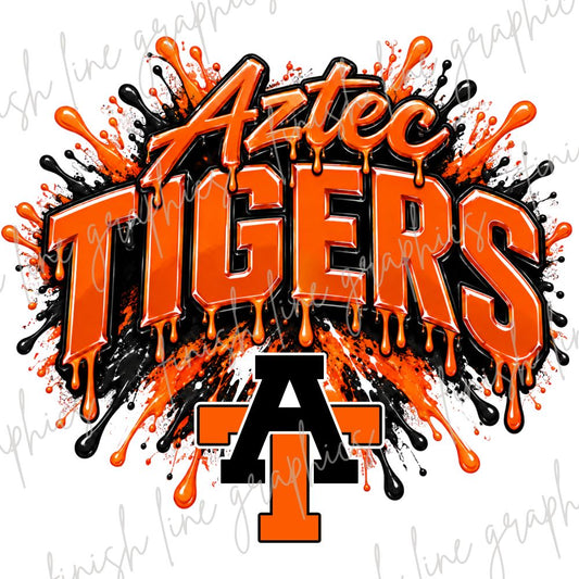 Splatter Aztec Tigers