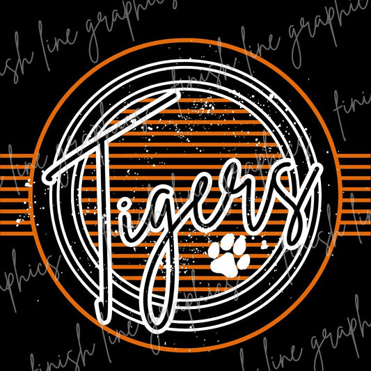 Splatter Tigers Black