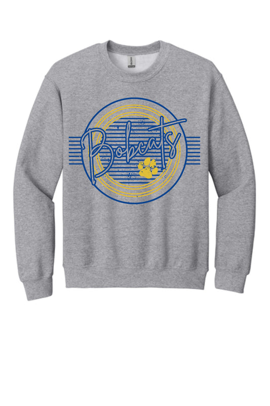 Striped Bobcat Pride Crewneck