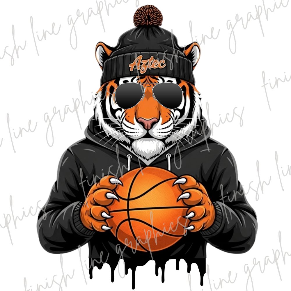 Tiger Basketball Hoodie